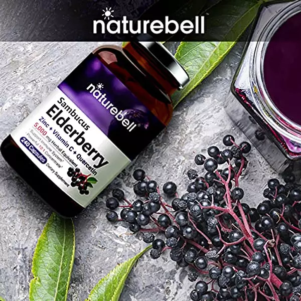 Salud y Equipamiento Médico - Sambucus Capsulas De Sauco, 5000 Mg Naturebell 2