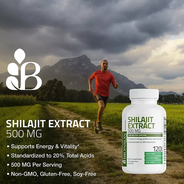 Salud y Equipamiento Médico - Extracto De Shilajit 500 Mg Energia Y Vitalidad 120 Capsulas 3