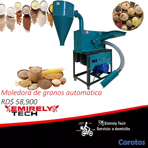 equipos profesionales - Moledora automatica de granos secos maiz cafe 1