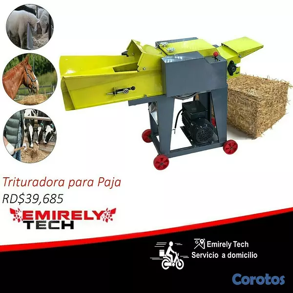equipos profesionales - Trituradora cortadora procesadora de paja heno seco para alimento de animales 1