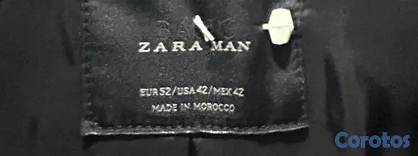 ropa para hombre - Traje negro completo y chaqueta azul marca Zara 3