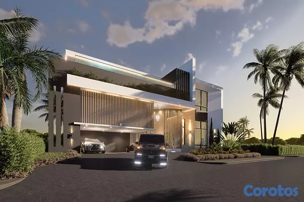 casas vacacionales y villas - Villa en Cap cana Vista al mar y al Golf en Plano 10