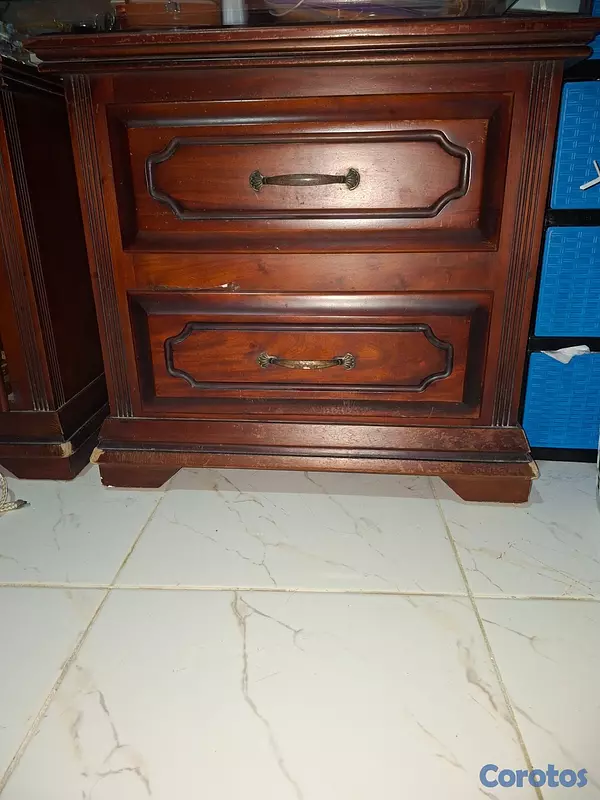 muebles y colchones - JUEGO DE HABITACION CON 2 MESITAS DE NOCHE Y COLCH 3