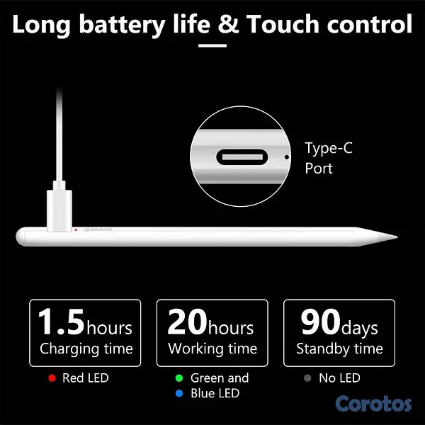 accesorios para electronica - Stylus pen, lápiz óptico universal, para iPad, celulares, tabletas y más  2