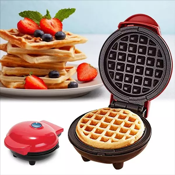 electrodomesticos - Mini Waflera panquecas pancakes wafles wafflera antiadherente 3