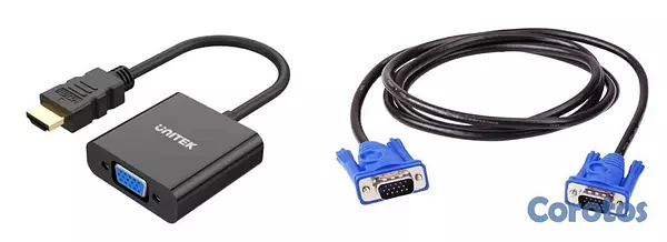 computadoras y laptops - Adaptador HDMI a VGA + Cable VGA incluido (¡Soluci 2