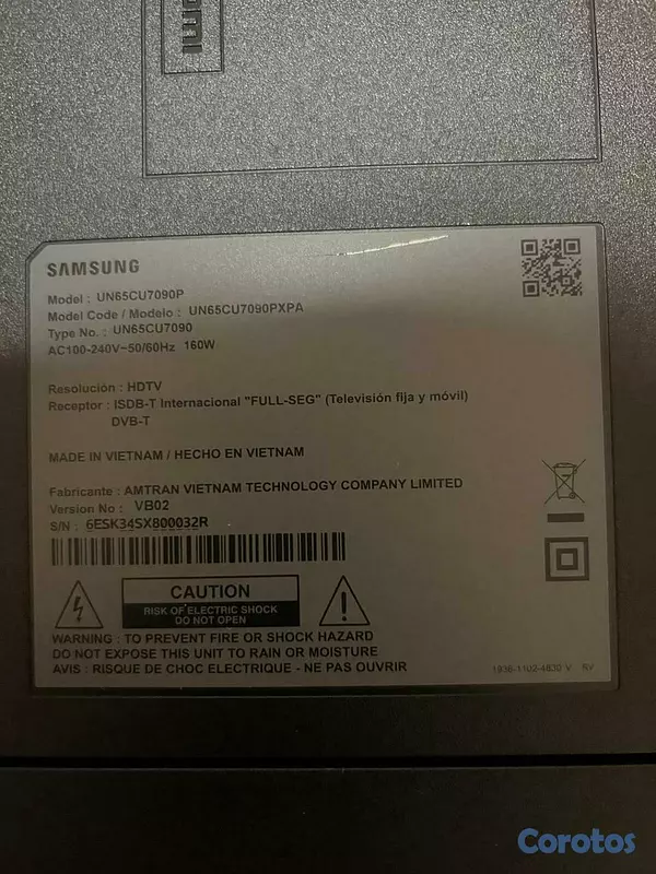 tv - Piezas internas de tv Samsung 65” 2