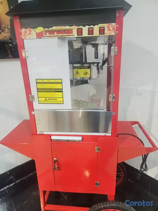 equipos profesionales - Maquina automatica de palomitas de maiz con carrit 10