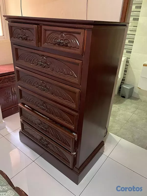 muebles y colchones - Juego de Habitación en Caoba 5 Piezas 1