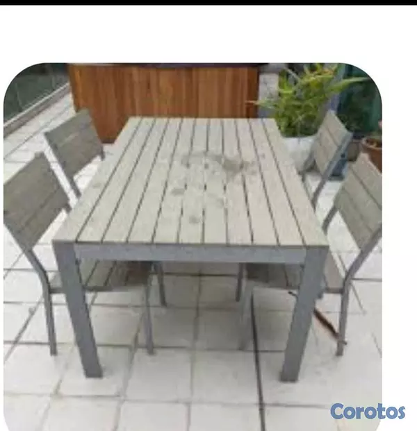 herramientas, jardines y exterior - 2 juego de  comedor de  terraza  o patio  6 sillas 7