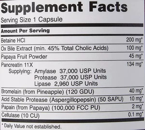 Salud y Equipamiento Médico - Enzimas Digestivas  Now Foods 2