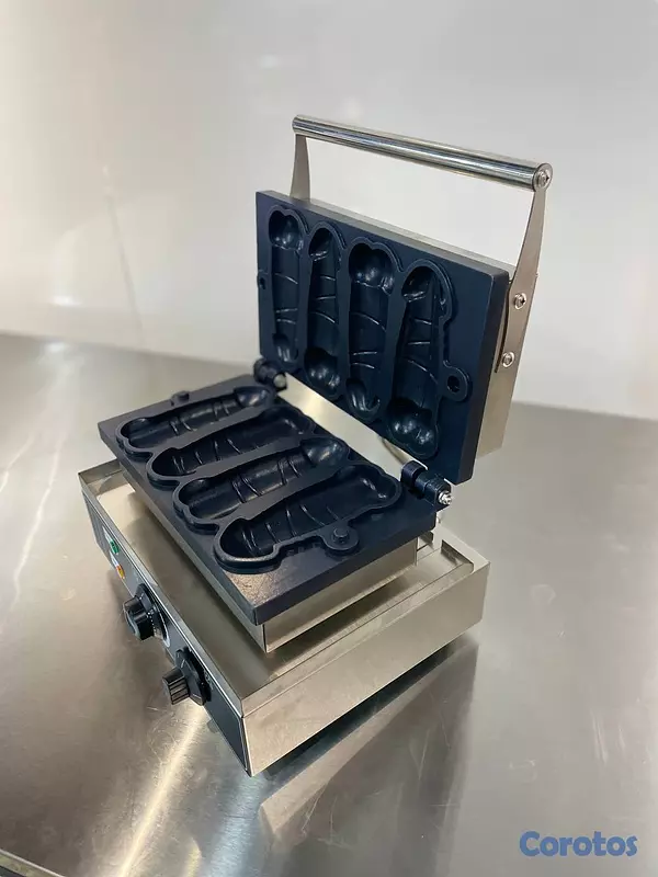 equipos profesionales - Wafflera tematica con capacidad para 4 piezas  5