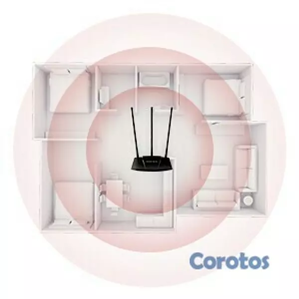 accesorios para electronica - Router inalámbrico N de alta potencia de 300Mbps Mercusys
 5