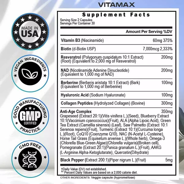 Salud y Equipamiento Médico - Resveratrol 20 En 1 60 Capsulas 2