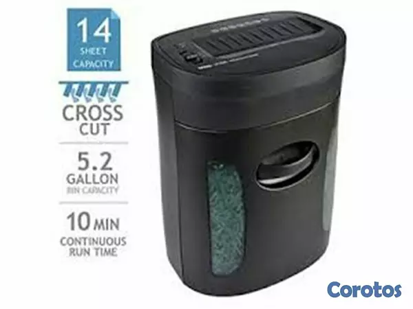 impresoras y scanners - TRITURADORA DE PAPEL ROYAL 1410MX, 14 HOJAS, DESTRUYE GRAPAS, CDS Y TARJETAS DE 
