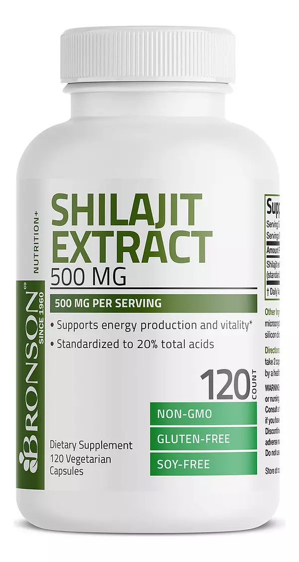 Salud y Equipamiento Médico - Extracto De Shilajit 500 Mg Energia Y Vitalidad 120 Capsulas 5