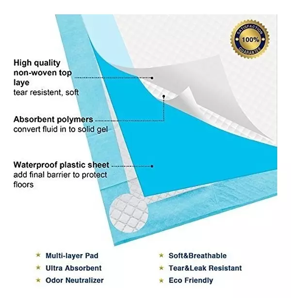 Salud y Equipamiento Médico - Petphabet Pet Training Puppy Pads 34 X 28 Xxllarge Ultra Abs 5