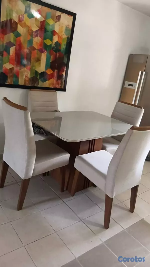 decoración y accesorios - Comedor moderno  de 4 sillas (Madera brasileña) 1