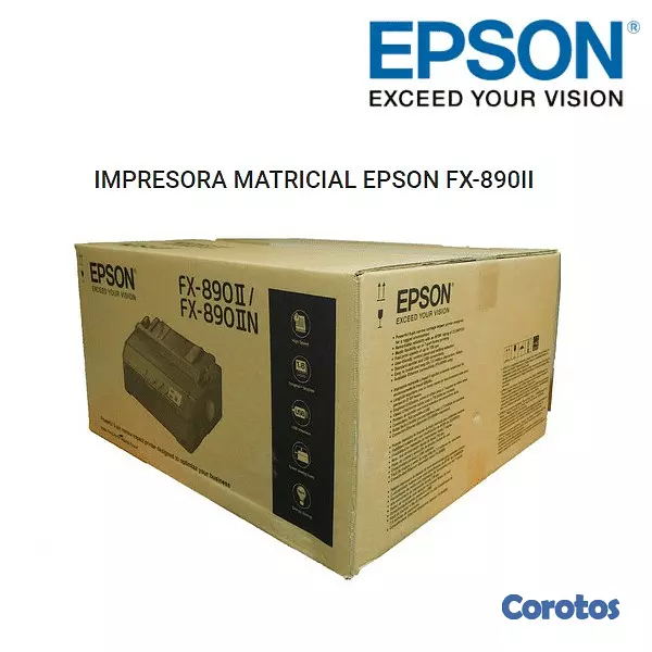 impresoras y scanners - IMPRESORA EPSON FX-890II (C11CF37201), IMPRIME 10.1" RIBBON CARTRIDGE S015329  2