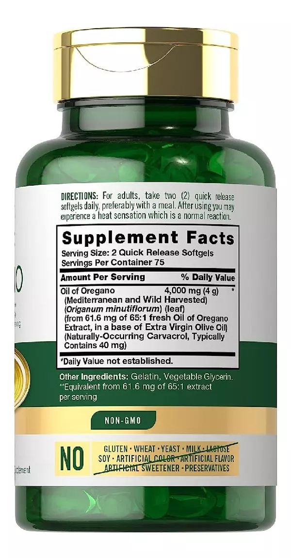 Salud y Equipamiento Médico - Oregano Oil 400 Mg 2