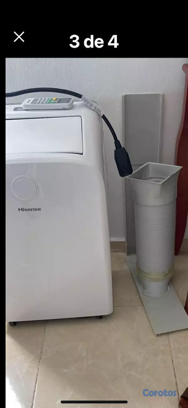 aires acondicionados y abanicos - Aire acondicionado portátil  blanco 12 BTW. Trabaja con luz 110 y 220  5