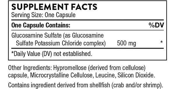 Salud y Equipamiento Médico - Glucosamina 500mg Thorne Resear 2