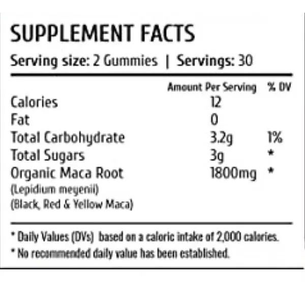Salud y Equipamiento Médico - Maca 60gomas -  Wild & Organic 2