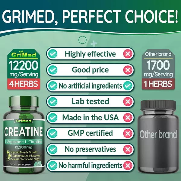 Salud y Equipamiento Médico - 12200mg Monohidrato De Creatina - Ultra Muscle Builder 2