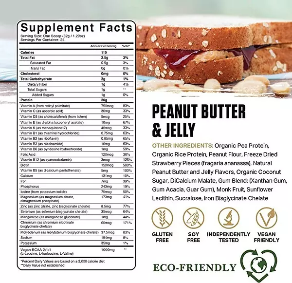 Salud y Equipamiento Médico - Proteina Vegana 800g Gelatina 2