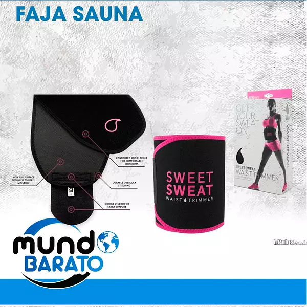 Artículos Deportivos - Faja adelgazante Sweet Sweat para cintura unisex ejercicio sauna caliente sudor 2