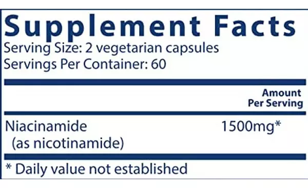 Salud y Equipamiento Médico - Niacinamida 120 capsulas Vital Nutrient 2