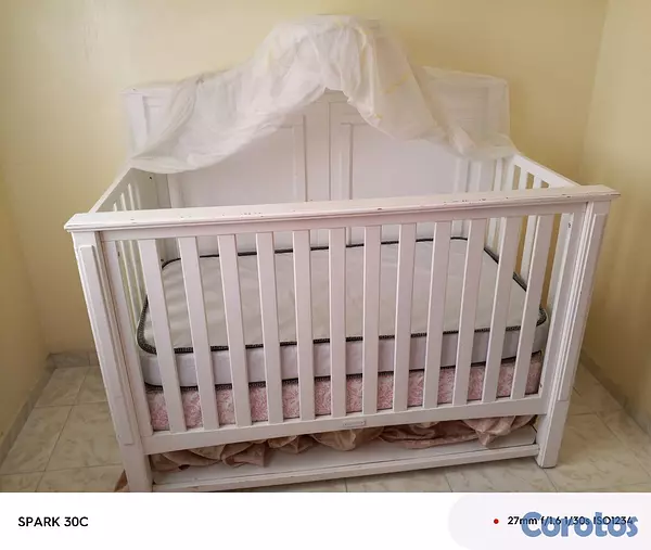 muebles - cama cuna de caoba para niños (@) 4