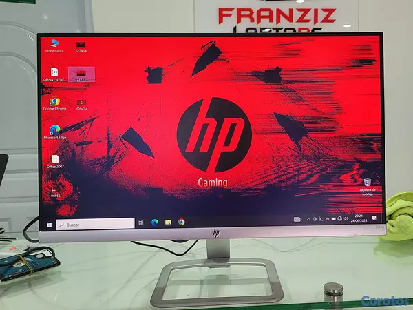 computadoras y laptops - monitor hp Blanco 24 Pulg Sin Bordes hdmi 1080p 75hz New 3