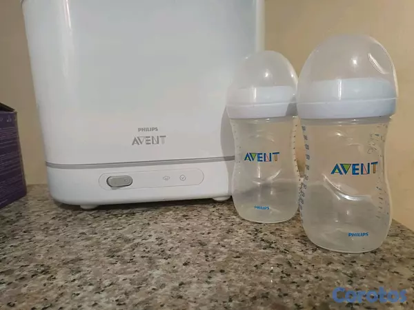 cuidado y nutricion - ✨ Set Avent completo — Esterilizador + Extractor + 2 Biberones (como nuevo) 4