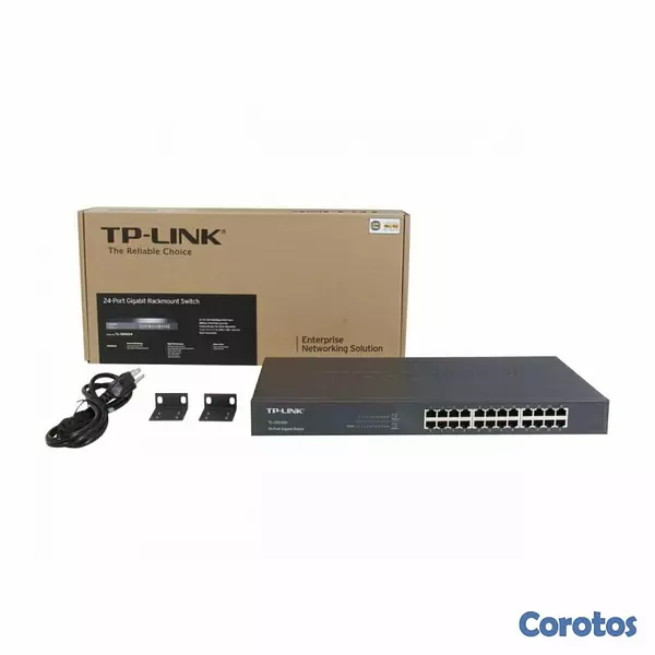 computadoras y laptops - SWITCH 24 PUERTOS TP-LINK TL-SF1024, NO ADMINISTRABLE/RACK, 24 PUERTOS 10/100MBP