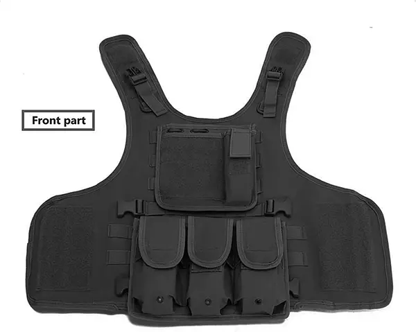 Artículos Deportivos - Chaleco táctico ajustable, chaleco MULTIUSOS seguridad brigadista paintball 5