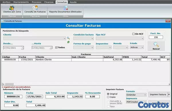 servicios profesionales - Programa (Software) de Facturación punto de venta 7