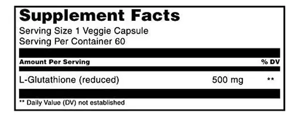 Salud y Equipamiento Médico - Glutation 60 Capsulas 500 Mg 2
