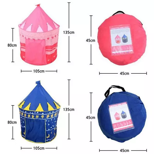 juguetes - Castillo para Niños Niñas Carpa Armable Portátil Jugar Casita Juguete CASA 3