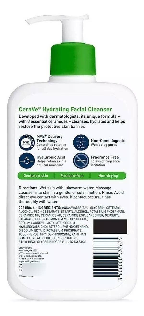 Salud y Equipamiento Médico - Limpiador Facial Hidratante Cerave Cleancer  16 Oz 2