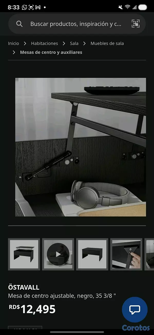 decoración y accesorios - Mesa de Centro Ajustable 3