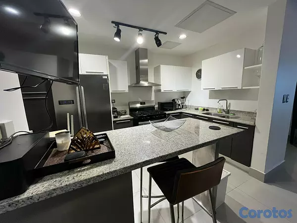 apartamentos - Apartamento Alquiler Piantini Amueblado UNA Habita 8